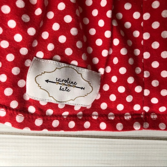Caroline Kate Santa Baby Red Polka Dot Dress Tunic - Picture 2 of 4